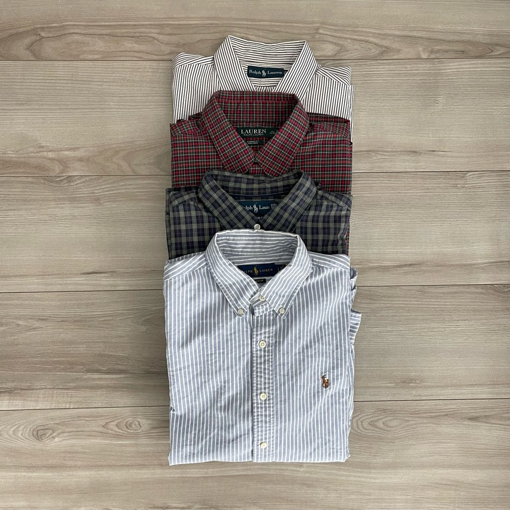 Ralph Lauren dress shirts Lot of 4